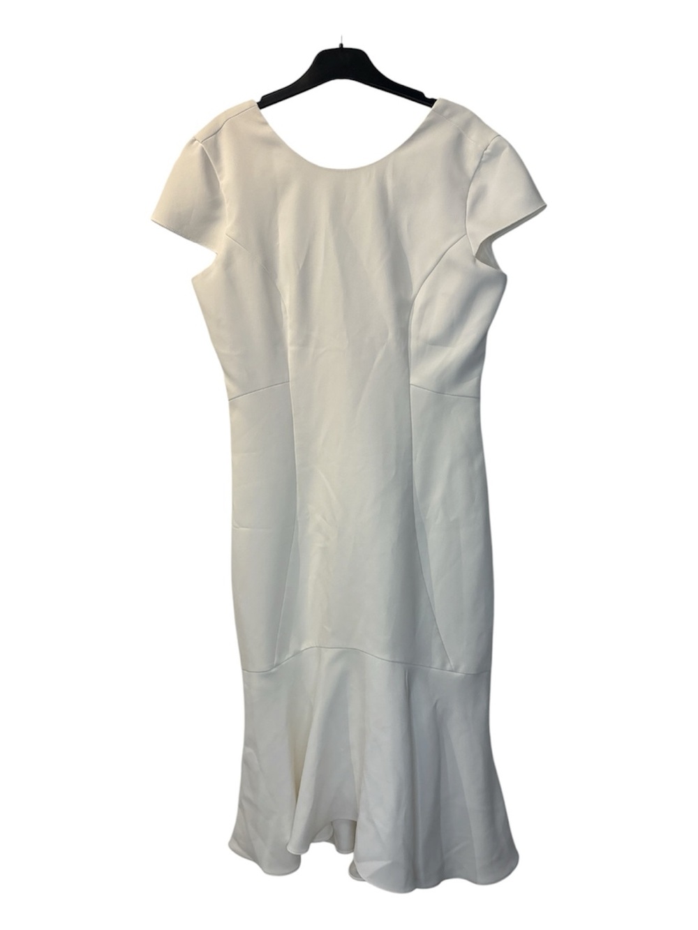⭐️ Amanda Uprichard Ivory Evalina short-Sleeve Midi Dress- size L